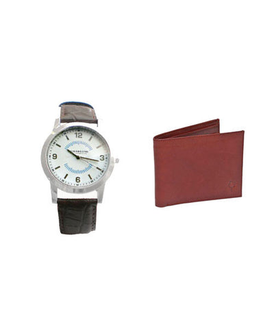 Free* Numero Uno Wrist Watch and Brown Wallet Combo!