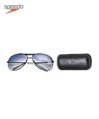 Speedo Sunglasses Blue Aviator with Free Anti fog Optical Cleaner and Sunglasses Cover Combo!
