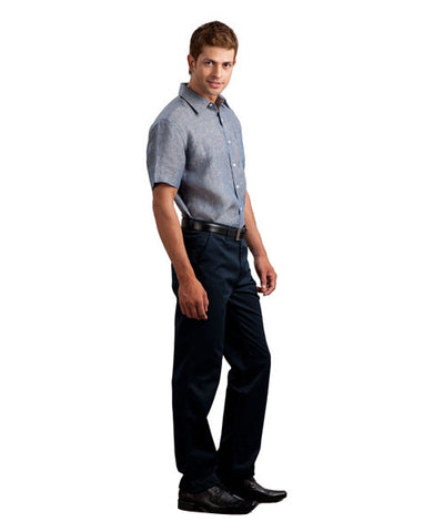 Yepme Grey Casual Shirt with  Blue Trouser & Formal Shoes