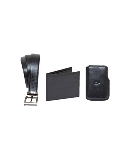 Buy Yepme Formal Belt, Black Wallet and Card Holder Combo!