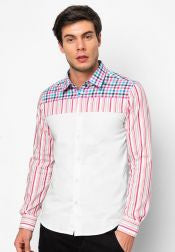 Graphic Panels Long Sleeve Shirt