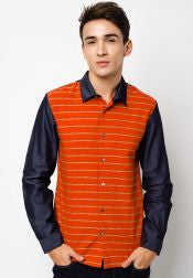 Stripe Print Long Sleeve Shirt